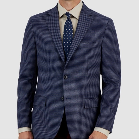 Hart Schaffner Marx Men’s Blazer Blue Plaid Size 40R